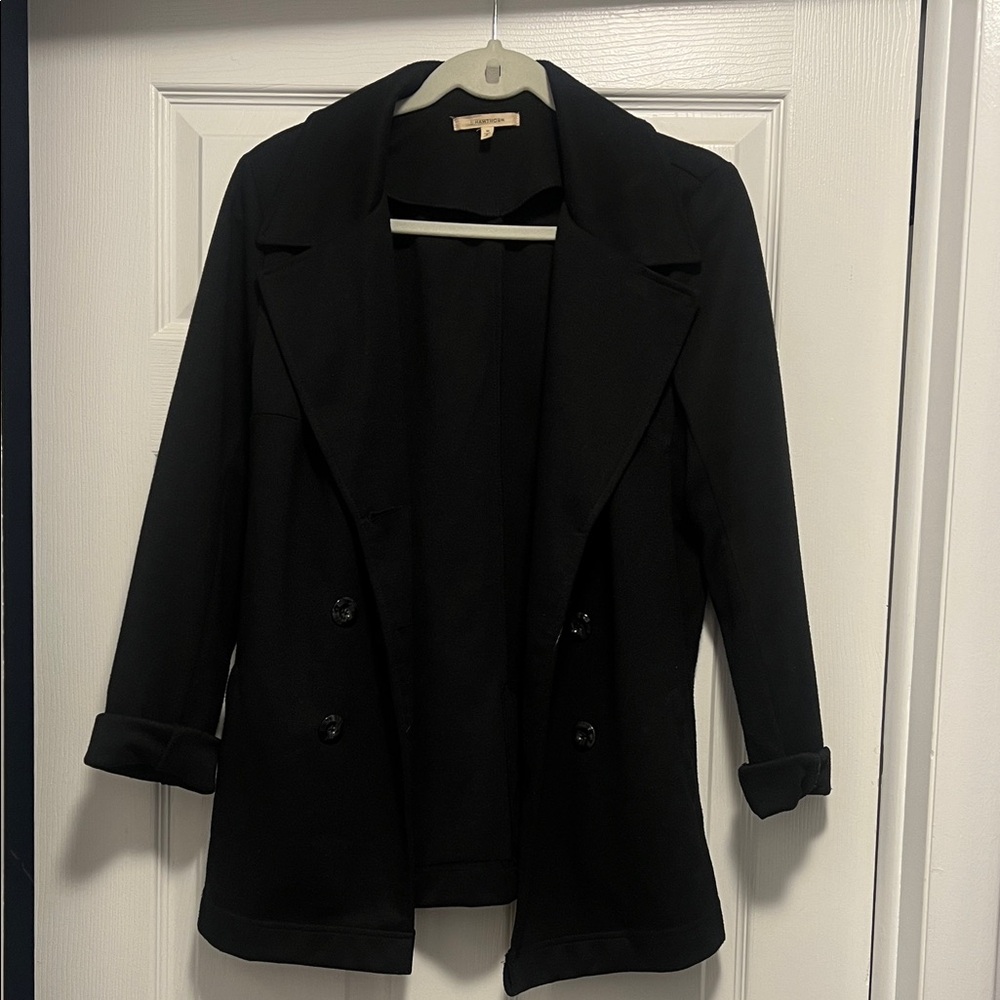 41 Hawthorn Black Double-Breasted Blazer